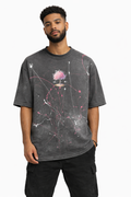 Cherry Blossom Rebirth Tee – Custom Splatter Edition